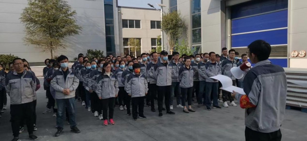 济南锐拓科技有限公司全体员工进行消防应急预案演练